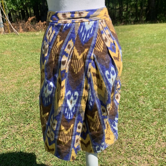 Tory Burch Jemima Ikat Print Skiry  Size 4 - Picture 12 of 14